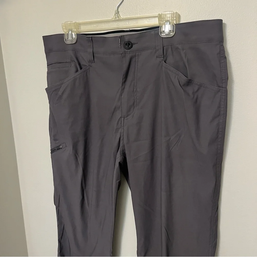 Orvis Pants Mens 36X32 Gray Cargo Utility‎ Nylon Hiking Fishing Outdoor EUC